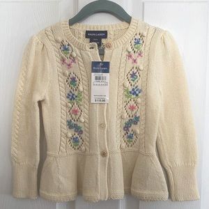 Ralph Lauren Toddler Button Up Sweater
